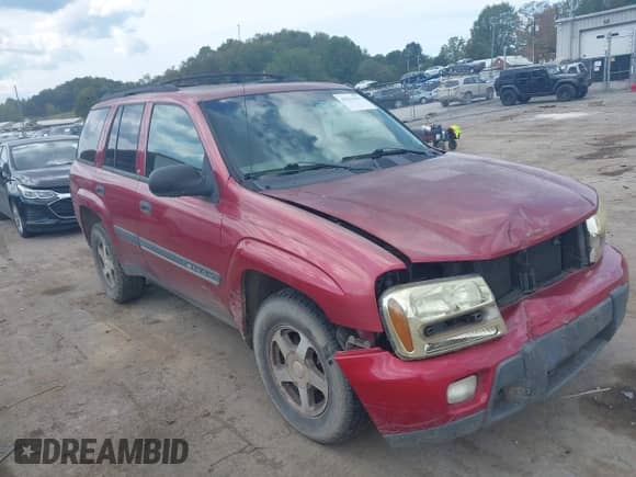 2002 Chevrolet TrailBlazer LS with VIN 1GNDT13S922164101, listed as a IAAI auction lot 43212917 with 285,275 mi miles and . Bid and sale history available at DreamBid. Image 1.