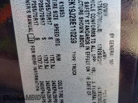 2008 Chevrolet Silverado 1500 1LT с VIN 1GCEK19J28E110239, выставлен на аукционе Copart как лот 74386624 с пробегом 186 600 миль миль и Списание • Salvage title. История ставок и продаж доступна на DreamBid. Изображение 14.