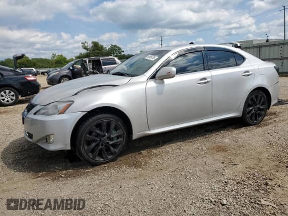 2006 Lexus IS 250 with VIN JTHCK262X62007836, listed as a Copart auction lot 69886705 with 141,922 mi miles and Salvage title. Bid and sale history available at DreamBid. Image 1.