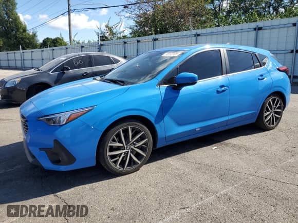 2024 Subaru Impreza Special Sports with VIN JF1GUAFCXR8266303, listed as a Copart auction lot 70112125 with 26,043 mi miles and Salvage title. Bid and sale history available at DreamBid. Image 1.