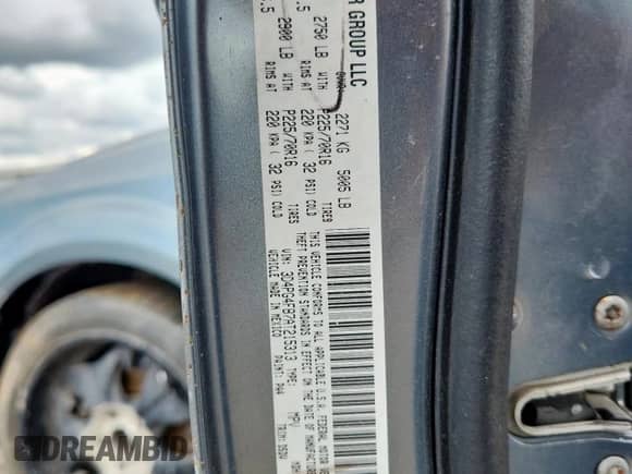 2010 Dodge Journey SE with VIN 3D4PG4FB7AT215313, listed as a Copart auction lot 81789805 with 150,331 mi miles and Salvage title. Bid and sale history available at DreamBid. Image 13.