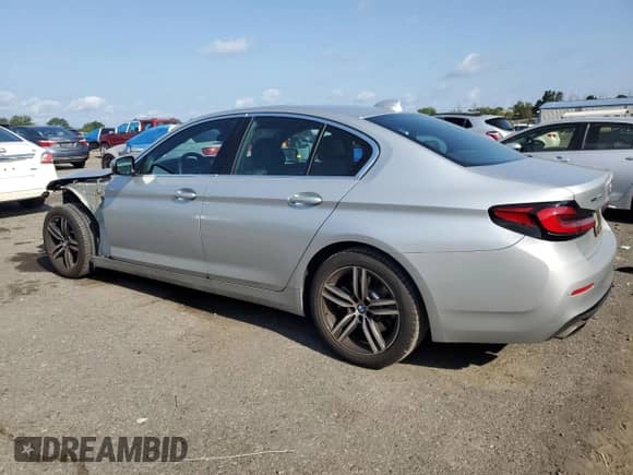 2021 BMW 5 Series 530i xDrive with VIN WBA13BJ08MWW91445, listed as a Copart auction lot 65801115 with 21,227 mi miles and Salvage title. Bid and sale history available at DreamBid. Image 2.