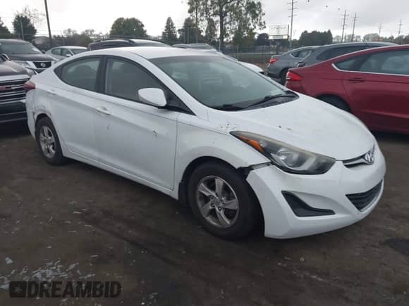 2015 Hyundai Elantra SE z VIN 5NPDH4AE8FH607271, wystawiony jako IAAI lot #43392872 z przebiegiem 109 240 mil mil oraz . Historia ofert i sprzedaży dostępna na DreamBid. Obrazek 1.
