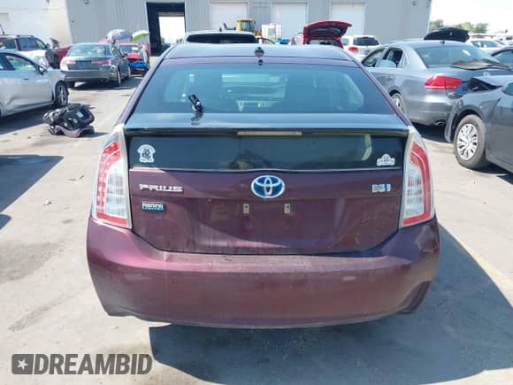 2013 Toyota Prius Two with VIN JTDKN3DU2D5573158, listed as a IAAI auction lot 43153671 with 117,215 mi miles and . Bid and sale history available at DreamBid. Image 16.