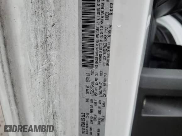 2019 Ram ProMaster Cargo with VIN 3C6TRVBG7KE510860, listed as a Copart auction lot 43205445 with 202,956 mi miles and Clean title. Bid and sale history available at DreamBid. Image 13.