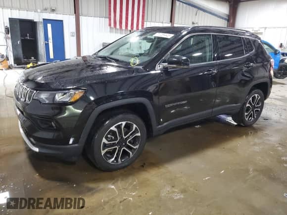 2022 Jeep Compass (RED) Edition with VIN 3C4NJDCB8NT113406, listed as a Copart auction lot 71039445 with 24,755 mi miles and Salvage title. Bid and sale history available at DreamBid. Image 1.