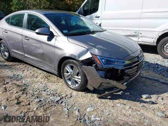 2020 Hyundai Elantra Value Edition with VIN KMHD84LF5LU106907, listed as a IAAI auction lot 43414995 with 43,945 mi miles and . Bid and sale history available at DreamBid. Image 1.