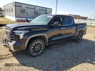 2024 Toyota Tundra Limited z VIN 5TFJA5DB7RX192063, wystawiony jako Copart lot #81300615 z przebiegiem 56 639 mil mil oraz Szkoda całkowita • Salvage title. Historia ofert i sprzedaży dostępna na DreamBid. Obrazek 1.