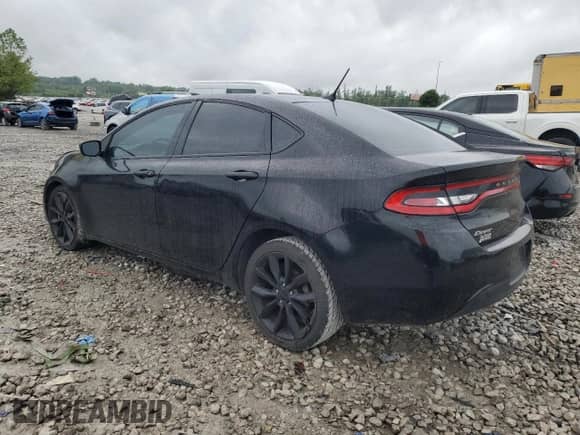 2016 Dodge Dart SXT Sport Blacktop with VIN 1C3CDFFA7GD821222, listed as a Copart auction lot 60064295 with 103,697 mi miles and Salvage title. Bid and sale history available at DreamBid. Image 2.