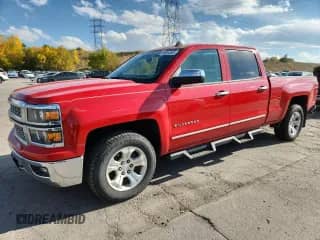 2014 Chevrolet Silverado 1500 LTZ with VIN 3GCUKSEC7EG189310, listed as a Copart auction lot 86555595 with 103,516 mi miles and Salvage title. Bid and sale history available at DreamBid. Image 1.