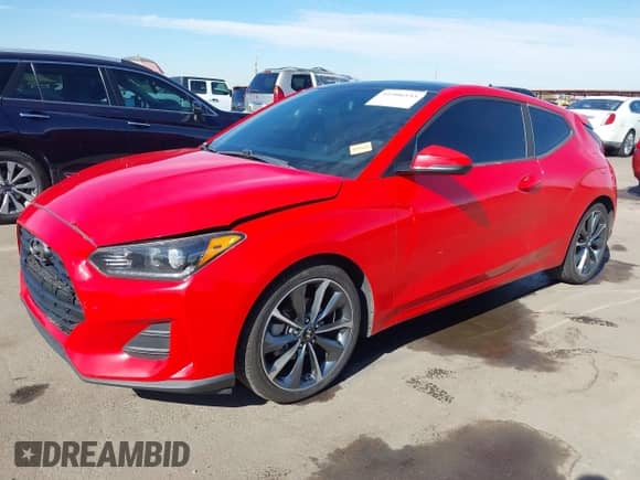 2019 Hyundai Veloster 2.0 with VIN KMHTG6AF7KU009414, listed as a IAAI auction lot 41506533 with 85,172 mi miles and . Bid and sale history available at DreamBid. Image 2.