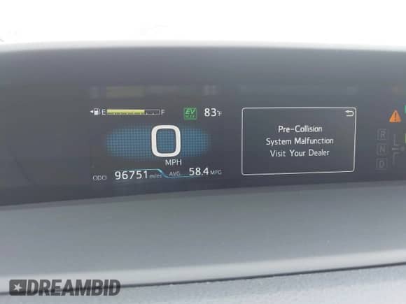 2021 Toyota Prius XLE with VIN JTDKAMFP6M3194992, listed as a IAAI auction lot 43311948 with 96,751 mi miles and . Bid and sale history available at DreamBid. Image 7.