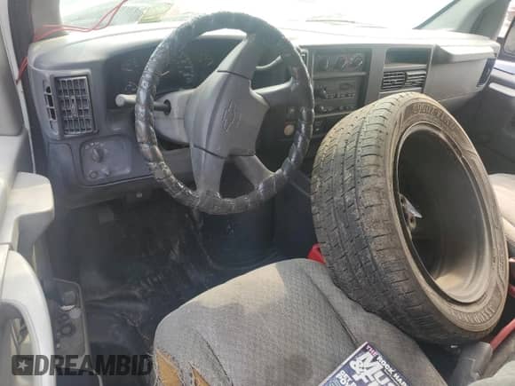 2003 Chevrolet Express Cargo with VIN 1GCHG39U531173856, listed as a Copart auction lot 58951835 with Not provided miles and Salvage title. Bid and sale history available at DreamBid. Image 8.