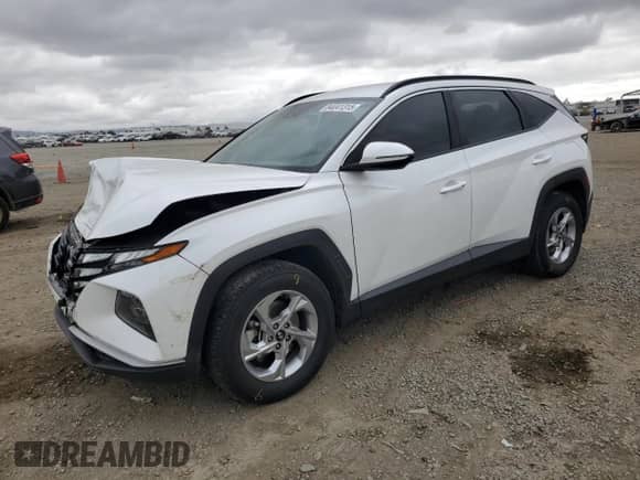 2022 Hyundai Tucson SEL with VIN 5NMJBCAE9NH127363, listed as a Copart auction lot 84041315 with 143,255 mi miles and Salvage title. Bid and sale history available at DreamBid. Image 1.