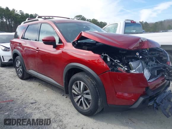 2024 Nissan Pathfinder SL с VIN 5N1DR3CA1RC300862, выставлен на аукционе IAAI как лот 41599529 с пробегом 1 100 миль миль и . История ставок и продаж доступна на DreamBid. Изображение 1.