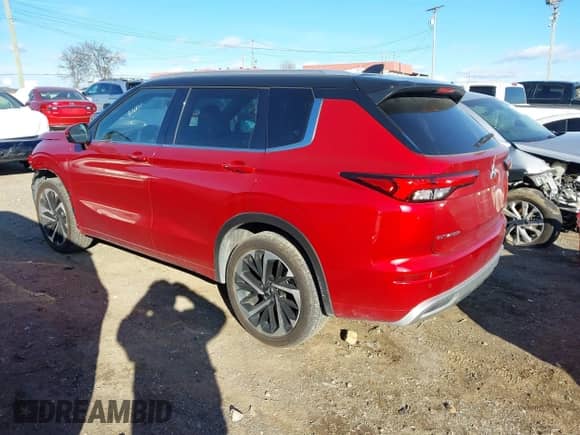 2023 Mitsubishi Outlander SEL with VIN JA4J4VA86PZ044725, listed as a IAAI auction lot 41211848 with 10,886 mi miles and . Bid and sale history available at DreamBid. Image 3.