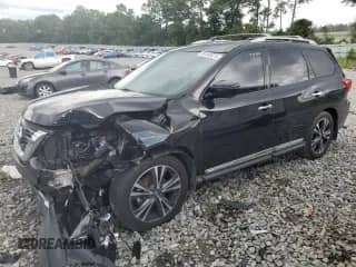 2020 Nissan Pathfinder Platinum с VIN 5N1DR2DN1LC610612, выставлен на аукционе Copart как лот 59183675 с пробегом 101 021 миль миль и Списание • Salvage title. История ставок и продаж доступна на DreamBid. Изображение 1.