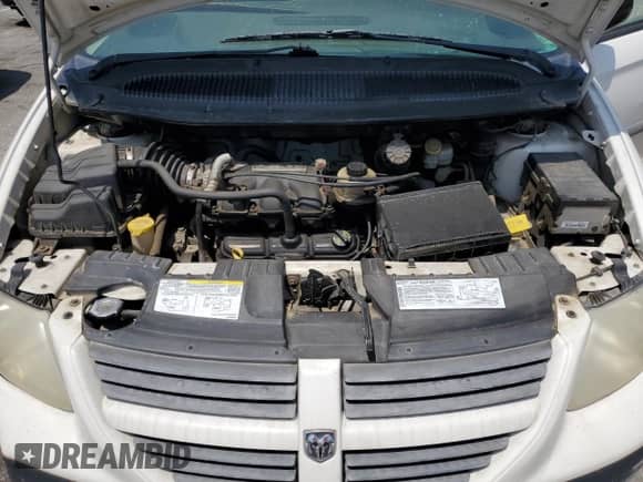 2007 Dodge Caravan with VIN 1D4GP21R87B219258, listed as a Copart auction lot 55651305 with 198,343 mi miles and Salvage title. Bid and sale history available at DreamBid. Image 12.