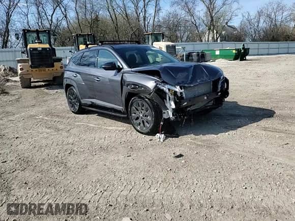 2024 Hyundai Tucson XRT with VIN KM8JFCDE7RU270404, listed as a Copart auction lot 54417135 with 7,127 mi miles and Salvage title. Bid and sale history available at DreamBid. Image 14.