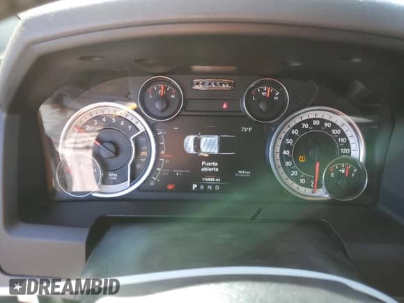 2018 Ram 1500 Big Horn z VIN 1C6RR6LG1JS207941, wystawiony jako Copart lot #45921875 z przebiegiem 110 988 mil mil oraz Szkoda całkowita • Salvage title. Historia ofert i sprzedaży dostępna na DreamBid. Obrazek 9.