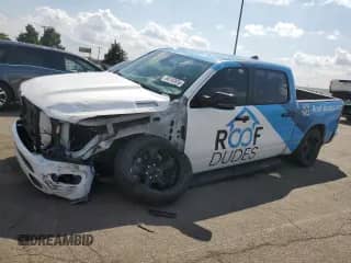 2024 Ram 1500 Big Horn with VIN 1C6RRFFG8RN202709, listed as a Copart auction lot 68162695 with 38,811 mi miles and Salvage title. Bid and sale history available at DreamBid. Image 1.