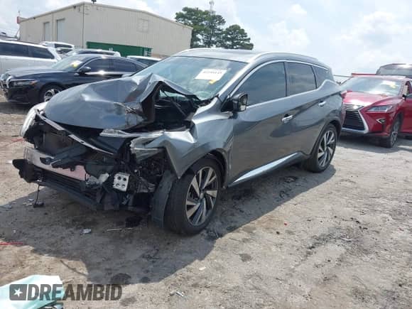 2015 Nissan Murano Platinum with VIN 5N1AZ2MG1FN258466, listed as a IAAI auction lot 42294149 with 74,720 mi miles and . Bid and sale history available at DreamBid. Image 2.