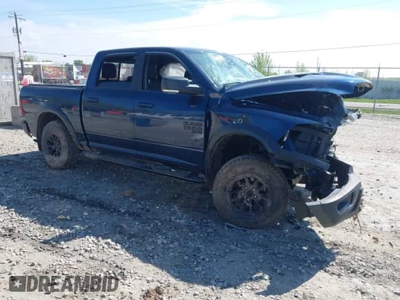 2022 Ram 1500 Warlock with VIN 1C6RR7LG3NS131358, listed as a IAAI auction lot 42262812 with 45,382 mi miles and . Bid and sale history available at DreamBid. Image 1.