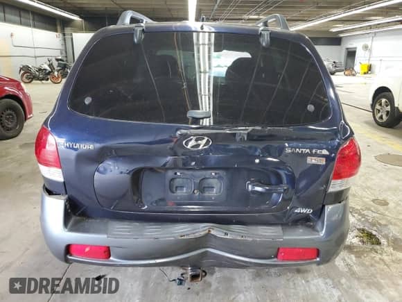 2005 Hyundai Santa Fe GLS with VIN KM8SC73E95U907423, listed as a Copart auction lot 66934375 with 181,994 mi miles and Salvage title. Bid and sale history available at DreamBid. Image 6.