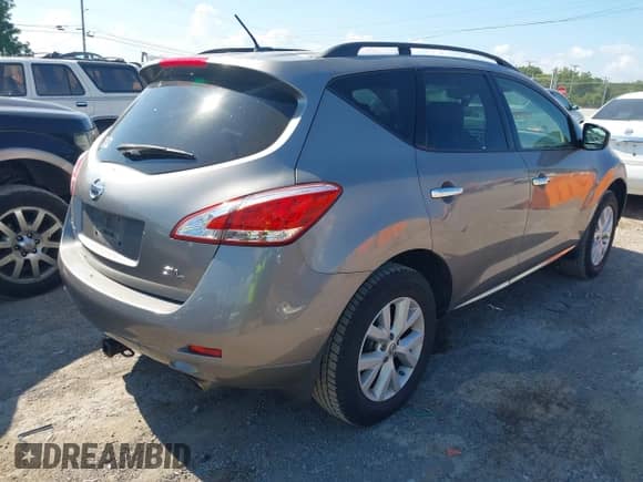 2012 Nissan Murano SL with VIN JN8AZ1MU6CW117181, listed as a IAAI auction lot 42858351 with 168,785 mi miles and . Bid and sale history available at DreamBid. Image 4.