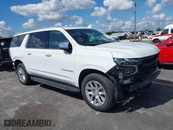 2023 Chevrolet Suburban Premier with VIN 1GNSCFKD9PR387180, listed as a IAAI auction lot 40433867 with 40,936 mi miles and . Bid and sale history available at DreamBid. Image 1.