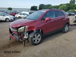 2015 Chevrolet Trax LT with VIN KL7CJLSB5FB196585, listed as a Copart auction lot 66650815 with 173,639 mi miles and Salvage title. Bid and sale history available at DreamBid. Image 1.