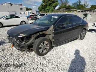 2014 Honda Accord LX с VIN 1HGCR2F39EA134962, выставлен на аукционе Copart как лот 90061945 с пробегом 107 377 миль миль и Списание • Salvage title. История ставок и продаж доступна на DreamBid. Изображение 1.
