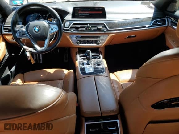 2019 BMW 7 Series 750i xDrive with VIN WBA7F2C50KB240539, listed as a Copart auction lot 63088095 with 93,219 mi miles and Salvage title. Bid and sale history available at DreamBid. Image 8.