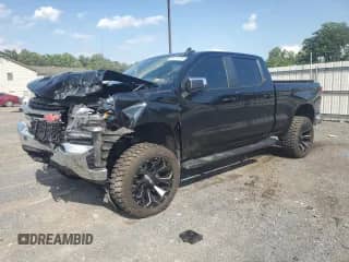 2019 Chevrolet Silverado 1500 LT with VIN 1GCUYDED4KZ393318, listed as a Copart auction lot 65415275 with 106,497 mi miles and Salvage title. Bid and sale history available at DreamBid. Image 1.