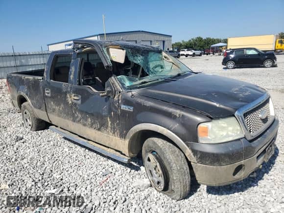 2006 Ford F-150 XLT with VIN 1FTPW14V36FB54362, listed as a Copart auction lot 81051155 with 160,948 mi miles and Salvage title. Bid and sale history available at DreamBid. Image 4.