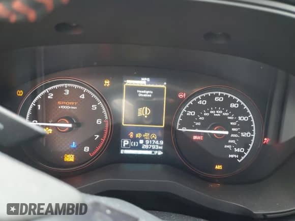 2024 Subaru Forester Special Sports with VIN JF2SKAEC4RH482810, listed as a Copart auction lot 70364775 with 28,793 mi miles and Salvage title. Bid and sale history available at DreamBid. Image 9.