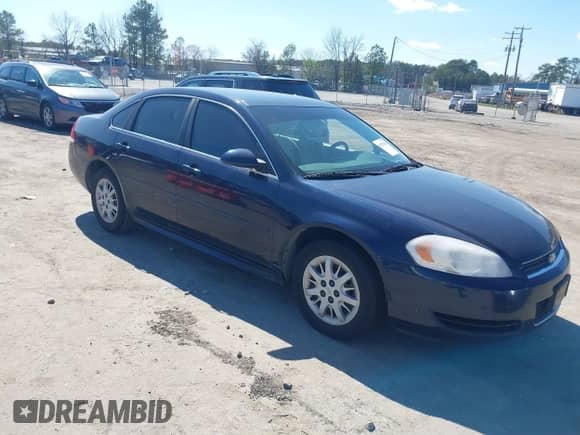 2011 Chevrolet Impala Police Police with VIN 2G1WD5EM9B1165441, listed as a IAAI auction lot 41871506 with 138,810 mi miles and . Bid and sale history available at DreamBid. Image 1.