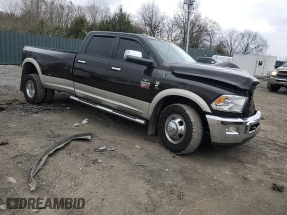2010 Dodge 3500 Laramie with VIN 3D73Y4CLXAG172722, listed as a Copart auction lot 85875144 with Not provided miles and Salvage title. Bid and sale history available at DreamBid. Image 4.