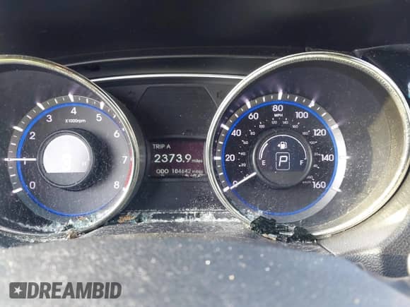 2012 Hyundai Sonata SE with VIN 5NPEC4ABXCH469141, listed as a IAAI auction lot 42788098 with 104,642 mi miles and . Bid and sale history available at DreamBid. Image 7.