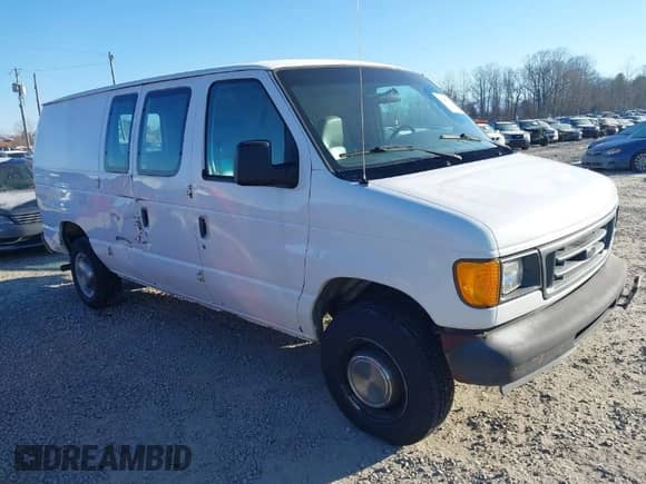 2003 Ford Econoline Cargo with VIN 1FTNE24L23HA98641, listed as a IAAI auction lot 41285948 with 257,510 mi miles and . Bid and sale history available at DreamBid. Image 1.