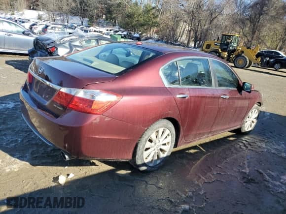 2014 Honda Accord EX-L with VIN 1HGCR2F87EA180494, listed as a Copart auction lot 44723135 with 54,229 mi miles and Clean title. Bid and sale history available at DreamBid. Image 3.