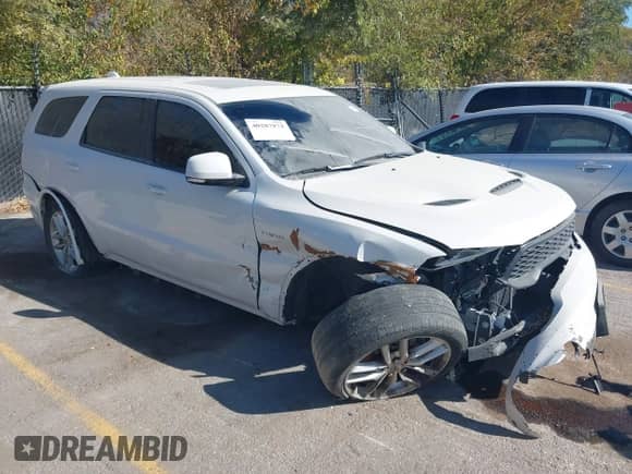2021 Dodge Durango R/T with VIN 1C4SDJCT5MC573649, listed as a IAAI auction lot 40287973 with Not provided miles and . Bid and sale history available at DreamBid. Image 1.