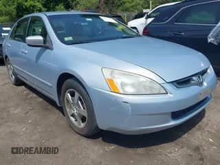 2005 Honda Accord with VIN JHMCN36455C010117, listed as a IAAI auction lot 42445576 with 203,118 mi miles and . Bid and sale history available at DreamBid. Image 1.