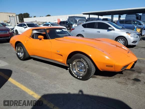 1977 Chevrolet Corvette с VIN 1Z37L7S405415, выставлен на аукционе Copart как лот 77455414 с пробегом 36 531 миль миль и Списание • Salvage title. История ставок и продаж доступна на DreamBid. Изображение 4.