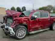 2025 GMC Sierra 1500 SLT with VIN 3GTUUDED8SG191318, listed as a Copart auction lot 82421985 with 4,487 mi miles and Salvage title. Bid and sale history available at DreamBid. Image 13.