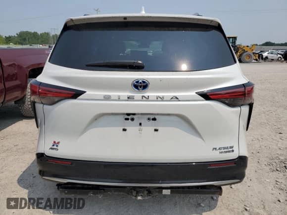 2022 Toyota Sienna Platinum с VIN 5TDESKFC4NS046187, выставлен на аукционе Copart как лот 67244075 с пробегом 21 699 миль миль и Списание • Salvage title. История ставок и продаж доступна на DreamBid. Изображение 6.