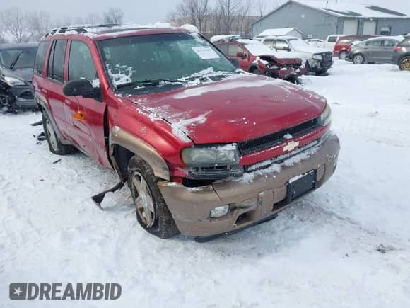 2002 Chevrolet TrailBlazer LS with VIN 1GNDT13S722412684, listed as a IAAI auction lot 41621413 with 162,244 mi miles and . Bid and sale history available at DreamBid. Image 1.