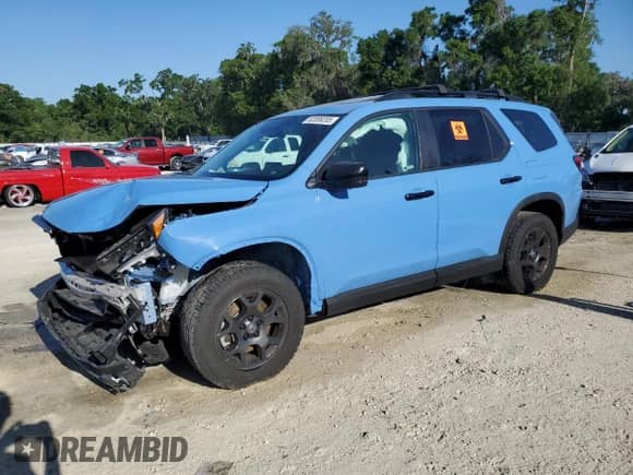 2024 Honda Pilot TrailSport с VIN 5FNYG1H69RB043893, выставлен на аукционе Copart как лот 52099205 с пробегом 34 057 миль миль и Списание • Salvage title. История ставок и продаж доступна на DreamBid. Изображение 1.