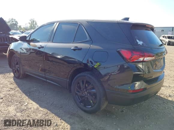 2024 Chevrolet Equinox LS with VIN 3GNAXHEG2RL255809, listed as a IAAI auction lot 43128506 with 22,593 mi miles and . Bid and sale history available at DreamBid. Image 3.