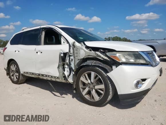 2014 Nissan Pathfinder SL with VIN 5N1AR2MN9EC732009, listed as a Copart auction lot 81616175 with 148,718 mi miles and Salvage title. Bid and sale history available at DreamBid. Image 4.